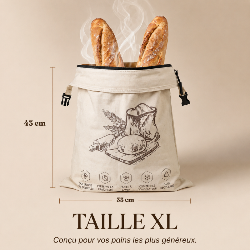 Le Sac à Pain en Cire d'Abeille | Maison Jeanne