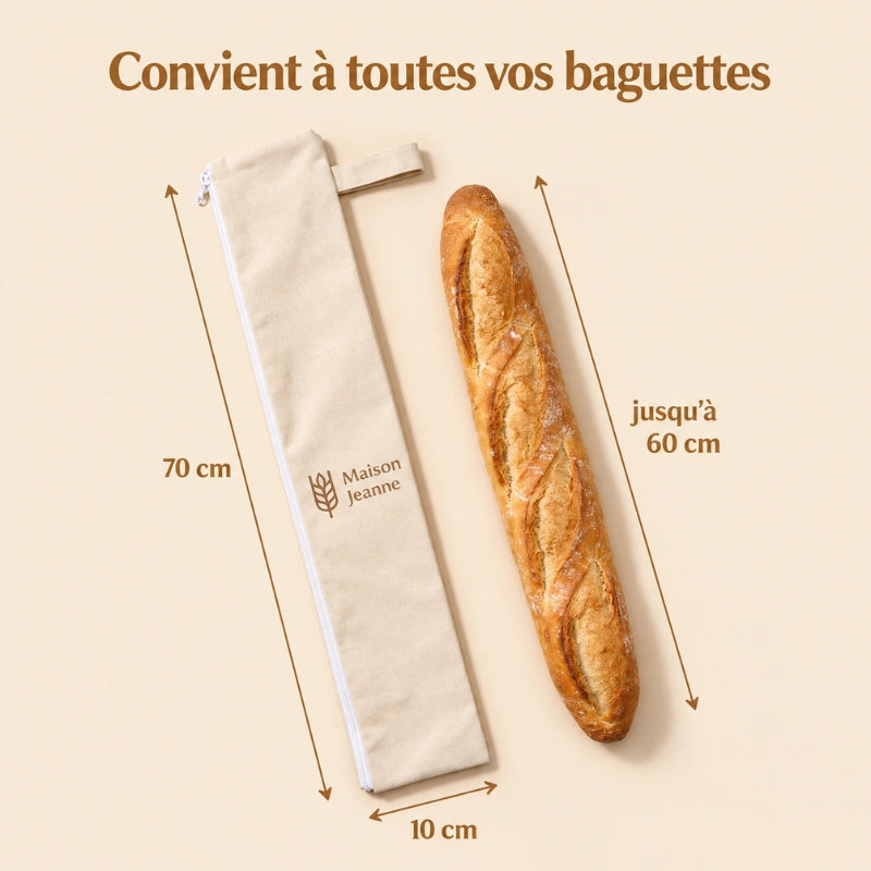 Le Sac à Baguette en Cire d'Abeille | Maison Jeanne