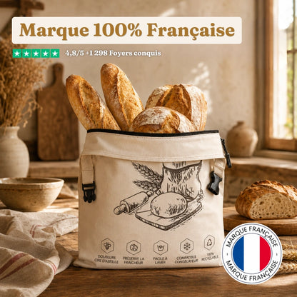 Le Sac à Pain en Cire d'Abeille | Maison Jeanne